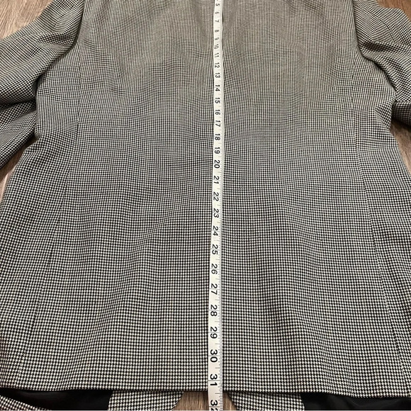 Jos A Bank Men’s 44R Blazer Jacket Houndstooth Silk/Wool Blend Business Career - Picture 10 of 11